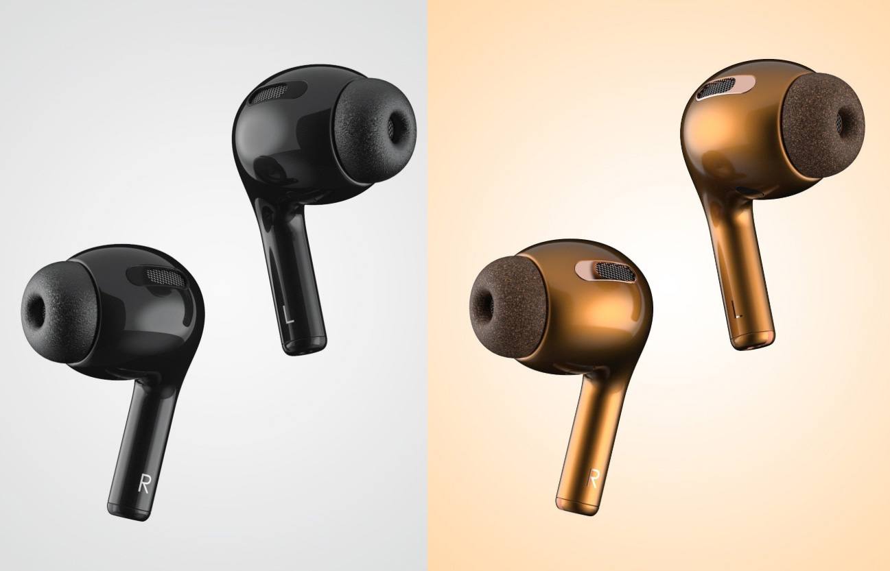 多種顏色入耳式 AirPods 3 概念渲染圖欣賞 | AirPods 3, iOS 13.2, 蘋果概念設計, 蘋果藍牙耳機 | iPhone News 愛瘋了
