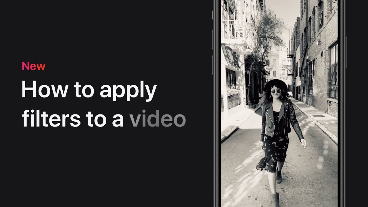 How to apply filters to a video on iPhone