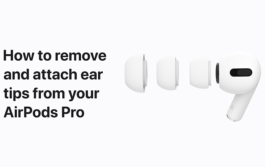 How to remove and replace ear tips on AirPods Pro