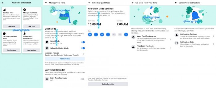 Facebook 新增“安靜模式”：讓你專心工作不被通知打擾 | Facebook, Quiet Mode, Screen Time, 安靜模式 | iPhone News 愛瘋了