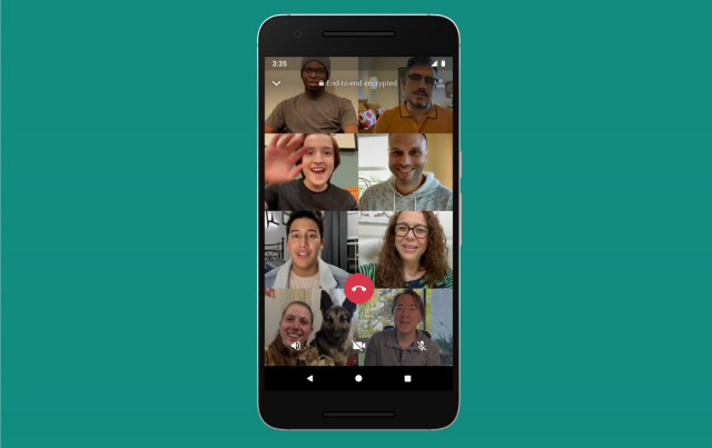 WhatsApp Group Video Calls With Up to 8 Participants