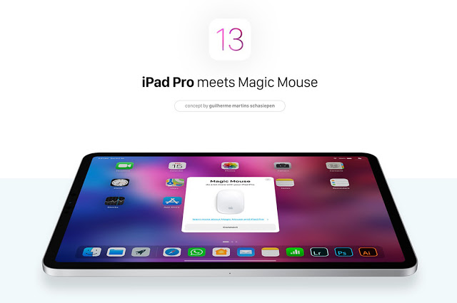 當 iPad 碰上巧控滑鼠：iOS 13 概念設計欣賞 | iOS 13, iPad Pro, 巧控滑鼠, 蘋果概念設計 | iPhone News 愛瘋了