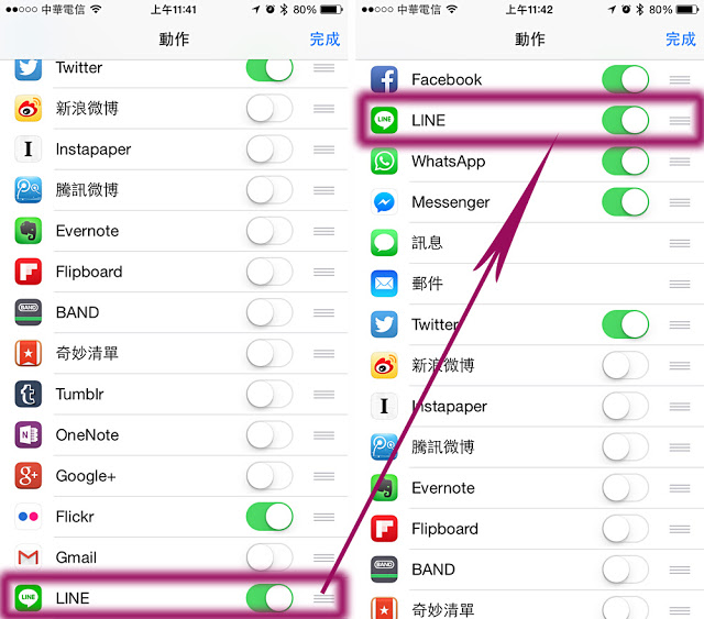 台灣用戶最想要的 LINE 功能來了：直接分享和小工具 | iOS 9教學, LINE for iOS 9, LINE分享功能, LINE小工具, LINE教學 | iPhone News 愛瘋了