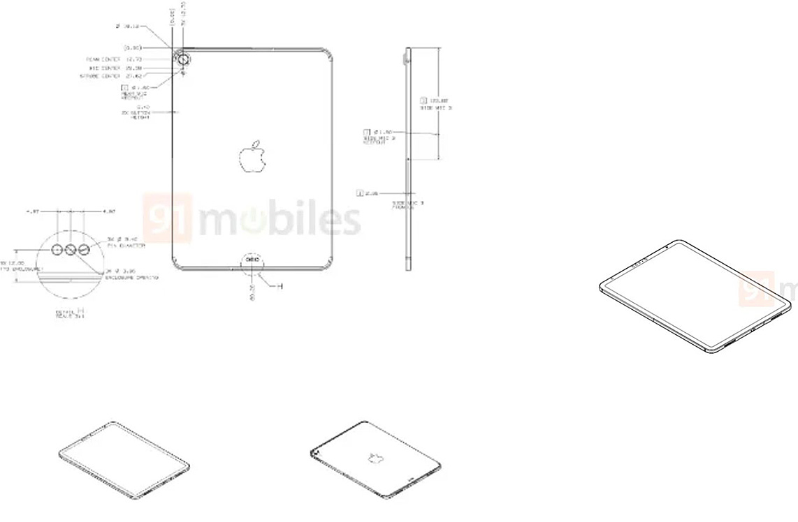 新 10.8 吋第八代 iPad 設計圖曝光？USB-C + Face ID