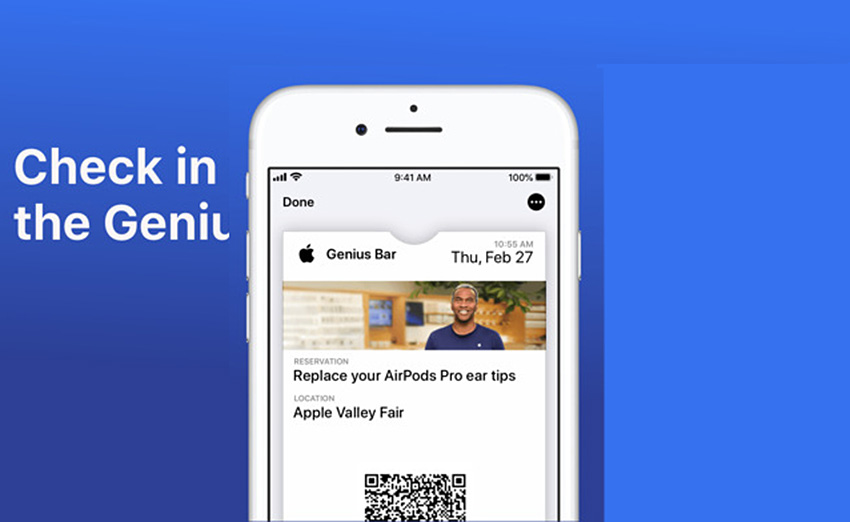 Apple 支援可在錢包中加入票卡：在天才吧加快登記速度