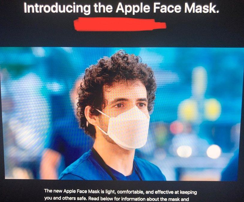 蘋果為員工設計定製口罩：時尚有型眼鏡不起霧