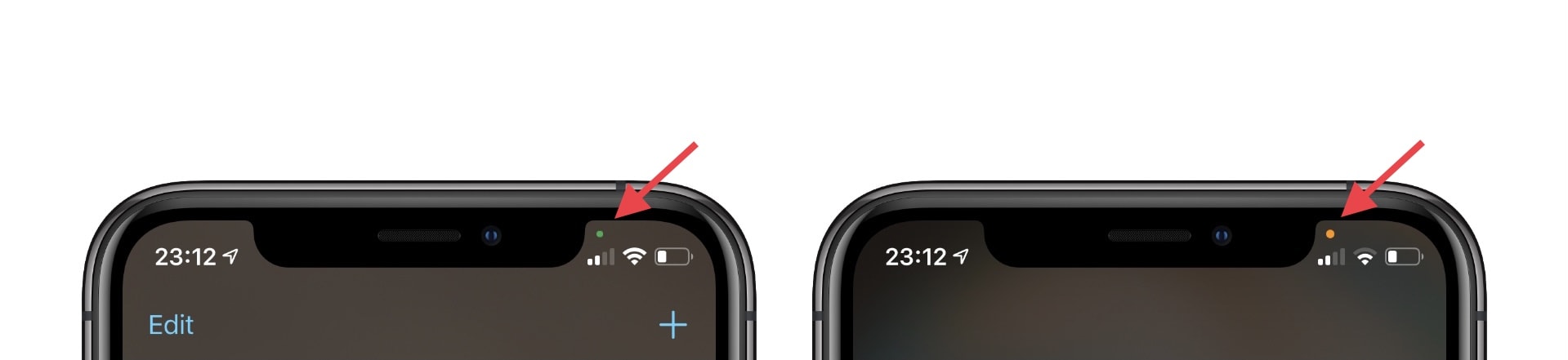 更新 iOS 14 後 iPhone 螢幕上的小綠點/橘點是什麼意思