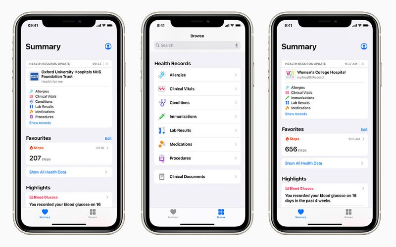 英國和加拿大 iPhone 用戶可集中查看自己的健康記錄