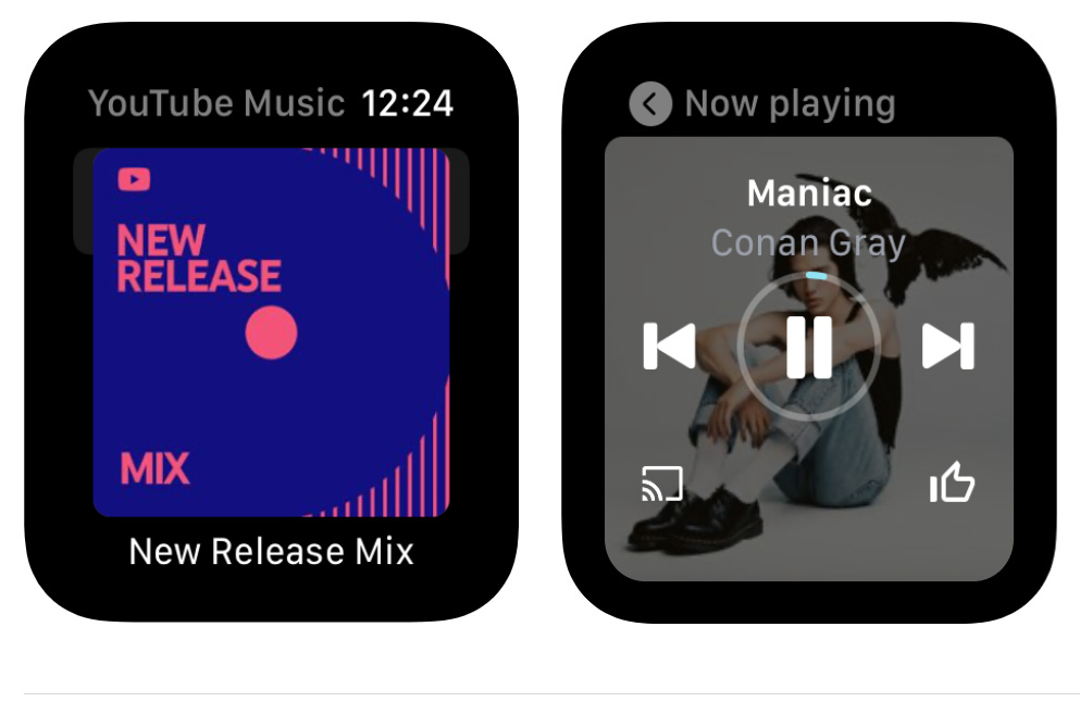 YouTube Music 支援 Apple Watch！提供音樂播放等功能