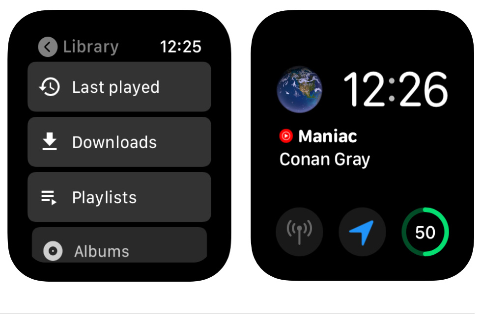 YouTube Music 支援 Apple Watch！提供音樂播放等功能