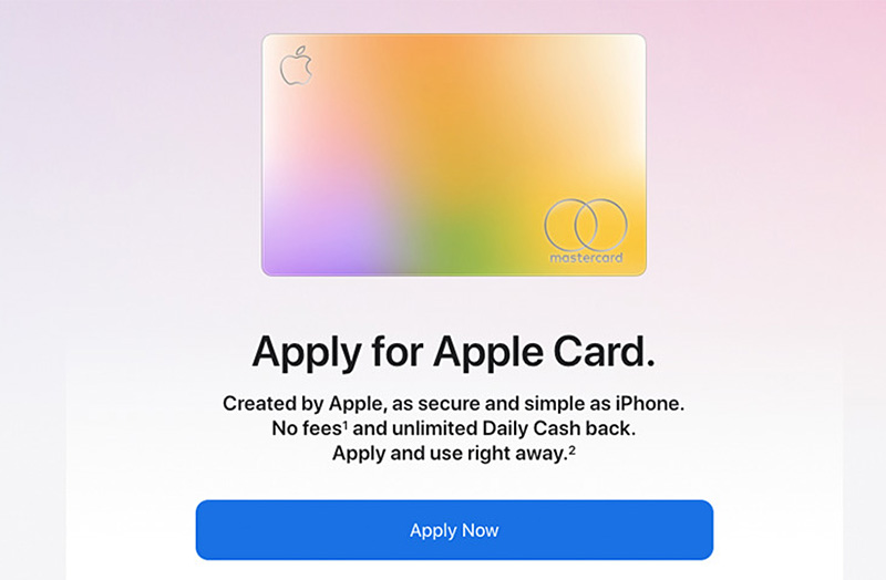 蘋果用戶現在可以在網路上申請 Apple Card 了