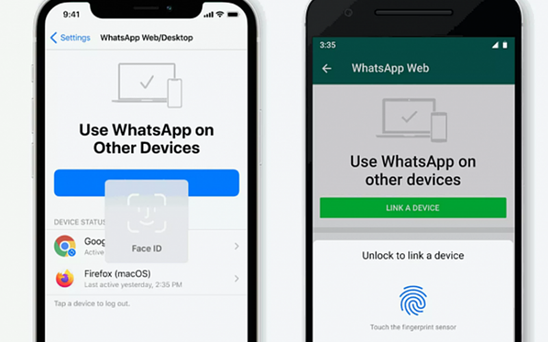 登入 WhatsApp 網頁版加入 Face ID 和 Touch ID 安全認證