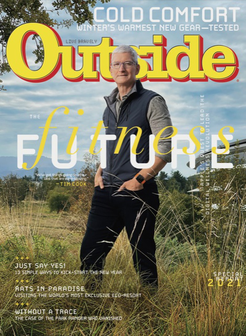 蘋果大老闆登上《Outside》雜誌封面：希望健康是公司最大遺產