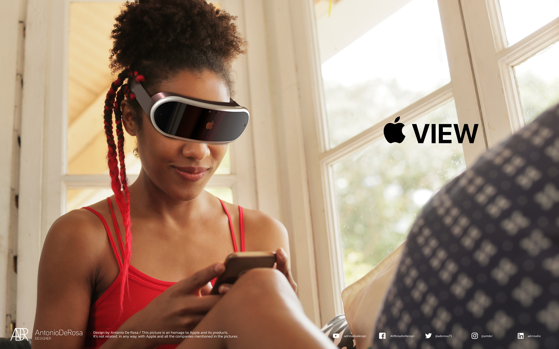 蘋果AR/VR頭戴眼鏡概念設計欣賞！混合虛擬現實
