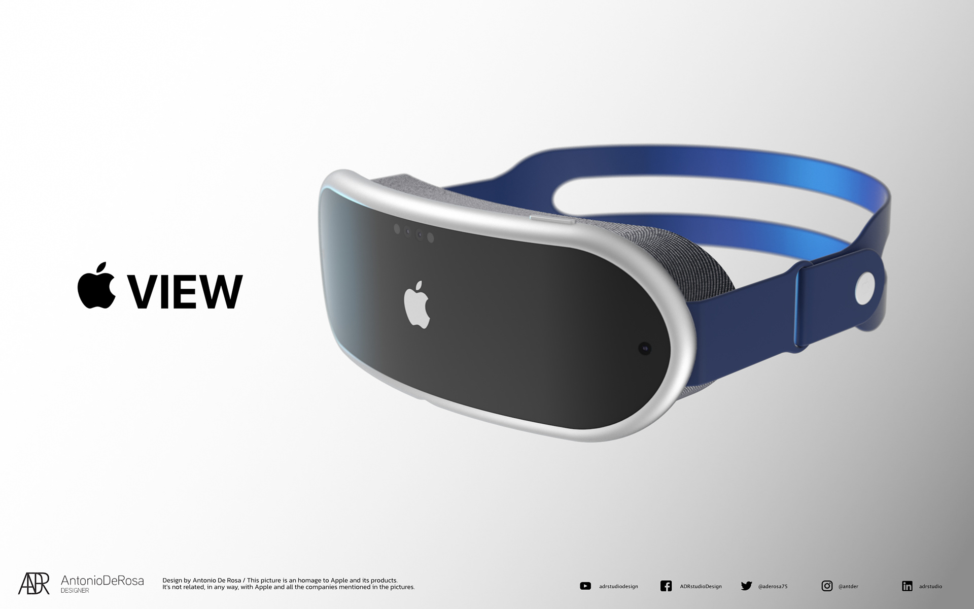 蘋果AR/VR頭戴眼鏡概念設計欣賞！混合虛擬現實 | Apple View | iPhone News 愛瘋了