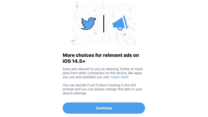 Twitter 開始禮貌的要求蘋果用戶允許廣告追蹤