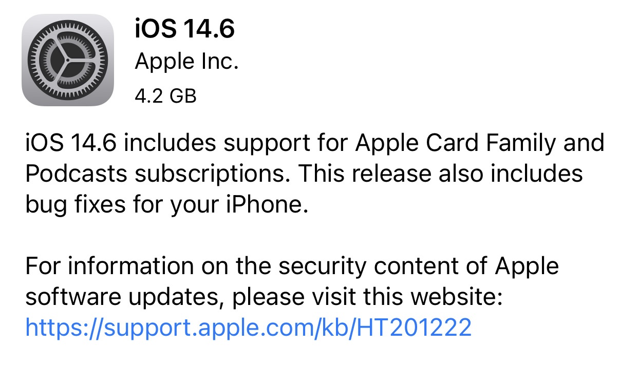 iOS 14.6 開放更新！iPhone 無損音樂和播客訂閱來了