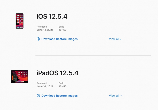 iOS 12.5.4 開放下載！提供 iPhone 5s/iPad 重要安全性更新