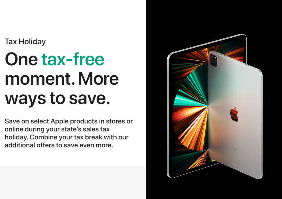 蘋果在美國推出「免稅期」，買 Apple 產品免銷售稅