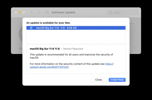 macOS Big Sur 11.6 開放更新！蘋果建議所有用戶安裝