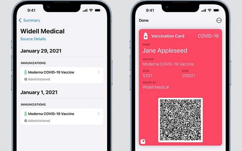 iOS 15.1 允許用戶將 COVID 疫苗接種卡加入錢包