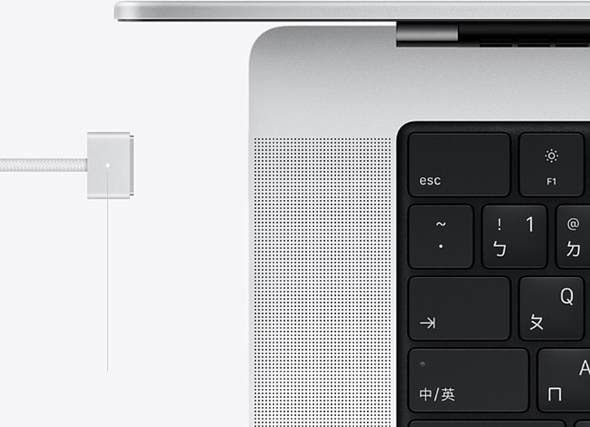 14 吋 MacBook Pro 可用 Thunderbolt 快充，16 吋僅限 MagSafe