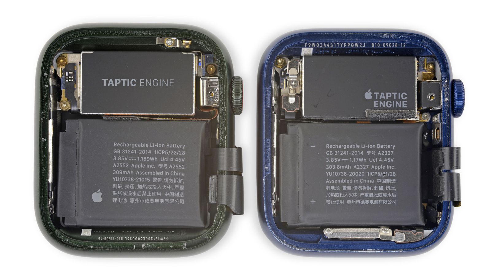 Apple Watch Series 7 拆解影片欣賞！螢幕和電池升級