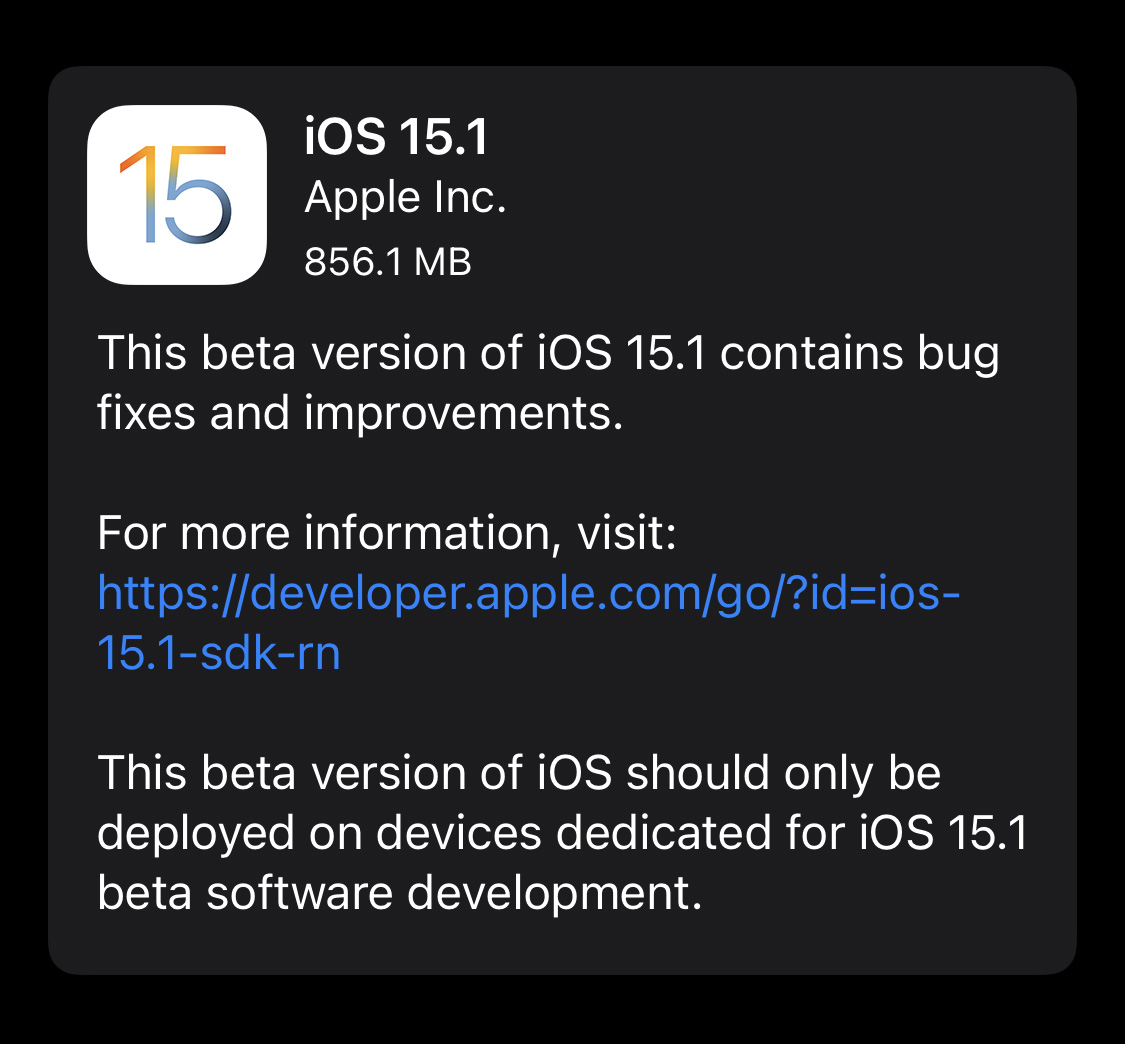 iOS 15.1 開放更新！加入同播共享和 ProRes 影片拍攝功能 | iOS 15.1 | iPhone News 愛瘋了