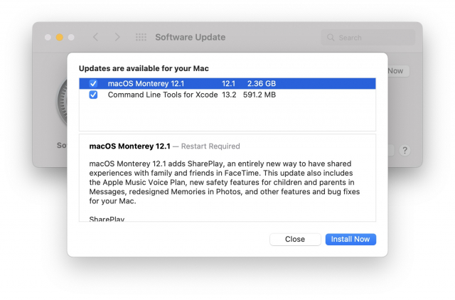 macOS Monterey 12.1 開放更新！正式支援同播共享功能