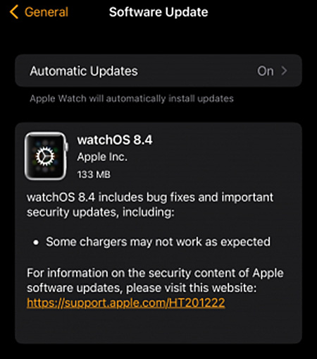 watchOS 8.4 開放更新！修復 Apple Watch 充電異常問題
