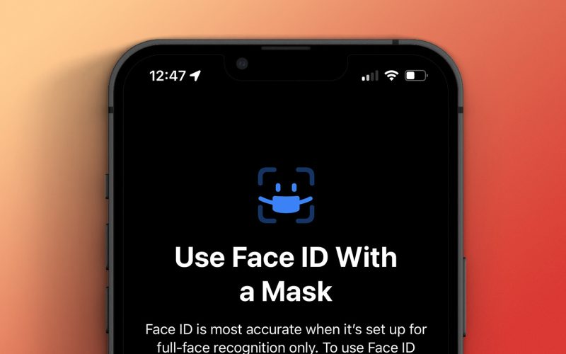 指紋辨識再見！iOS 15.4 支援戴口罩 Face ID 臉部解鎖