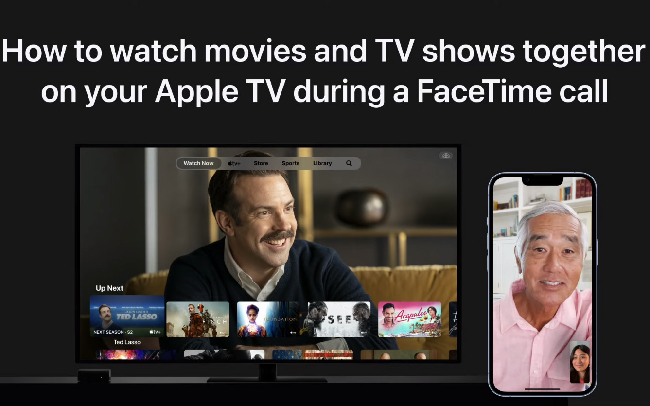 如何在 iPhone 上 FaceTime 時在 Apple TV 上一起觀看