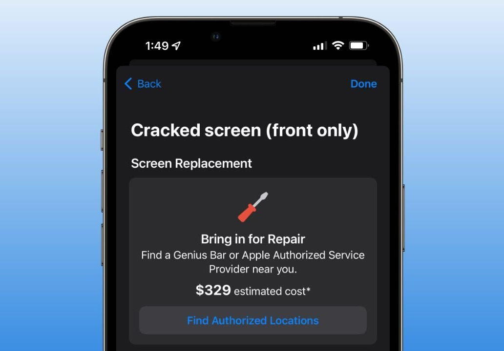 「Apple 支援」App 現在可查看特定地點常見維修主題的預估價格