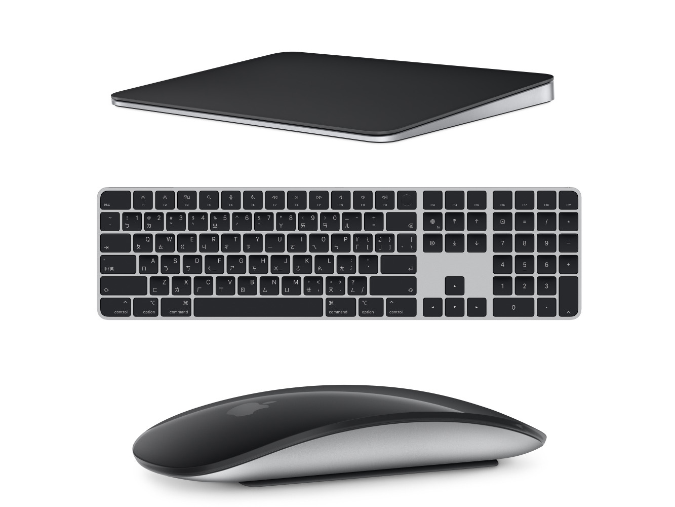 Mac的天生好搭檔！蘋果開賣黑色巧控滑鼠、巧控板和鍵盤