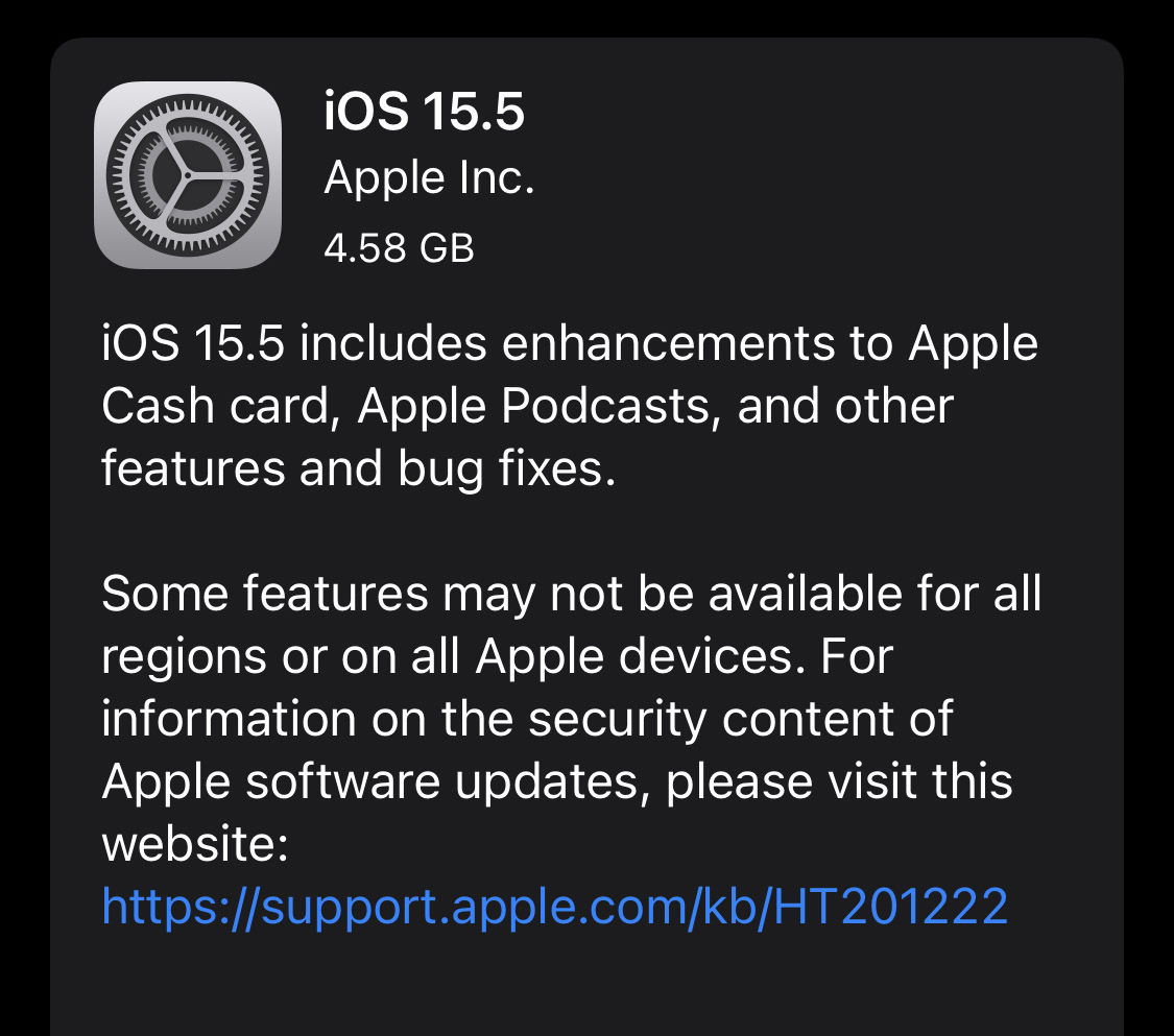 iOS 15.5 / iPadOS 15.5 開放更新！iPhone 更省電更流暢 | Apple Cash, iOS 15.5, iPadOS 15.5, macOS 12.4 | iPhone News 愛瘋了