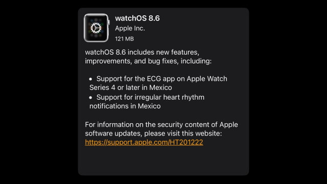 watchOS 8.6 開放更新！Apple Watch心電圖擴展到墨西哥 | Apple Watch, watchOS, watchOS 8.6, 蘋果手錶 | iPhone News 愛瘋了