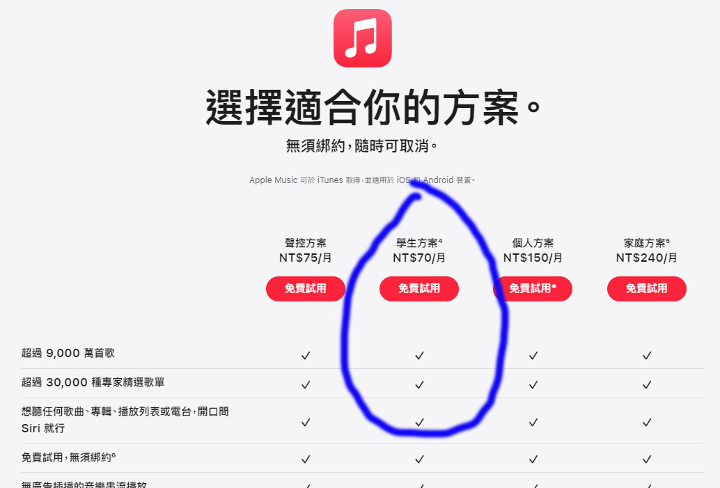 Apple Music學生方案調漲！台灣凍漲一樣每月 $70 | Apple Music, Apple Music學生方案, Spotify, 蘋果音樂 | iPhone News 愛瘋了