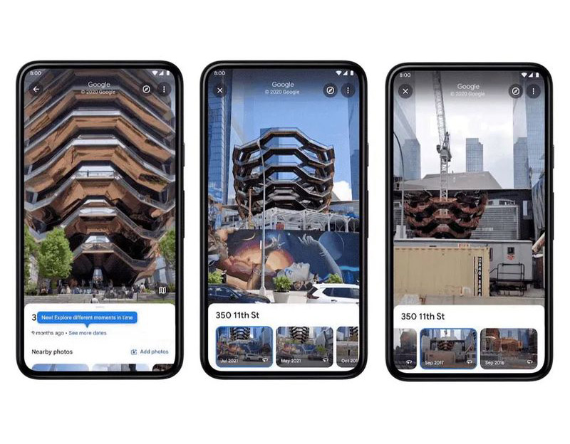 Google 地圖的「街景時光機」現在可在 iPhone 上使用