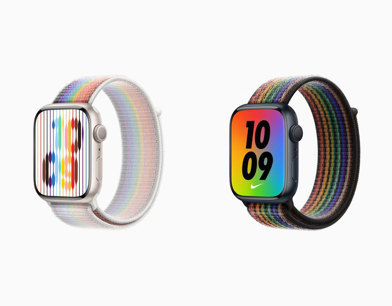 蘋果推出 2022 新款 Apple Watch 彩虹版驕傲錶帶