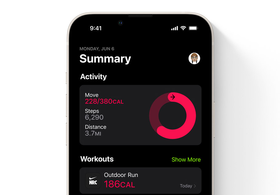 iOS 16 即使沒有 Apple Watch 也能用「健身」app活動追蹤