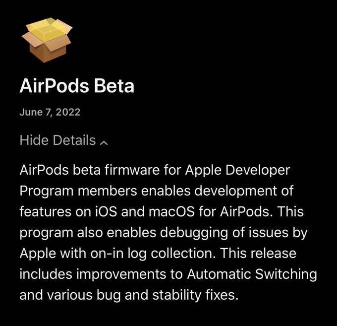蘋果發布 AirPods 新測試版韌體，對 iOS 16 自動切換進行改進 | AirPods, AirPods beta, WWDC2022, 蘋果新聞, 蘋果耳機 | iPhone News 愛瘋了