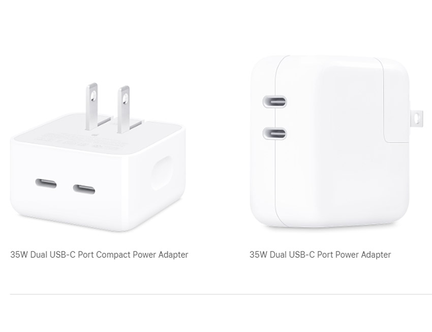 如何用蘋果 35W 雙 USB-C 埠電源轉接器同時為兩台設備充電