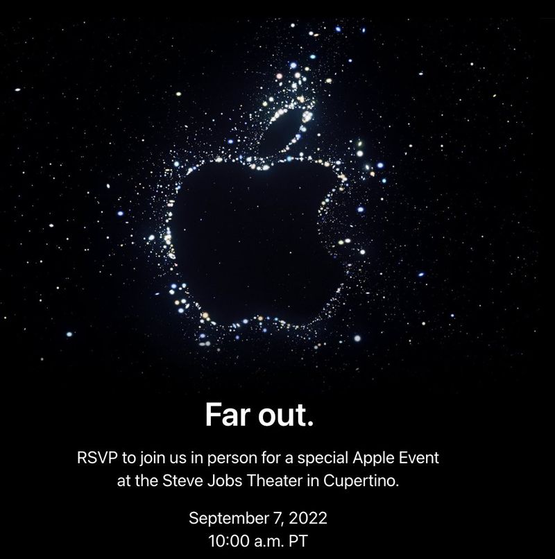 蘋果正式宣布 9/7 舉行 iPhone 14發表會：Far Out | Apple News, Far out, iPhone 14, iPhone 14發表會 | iPhone News 愛瘋了