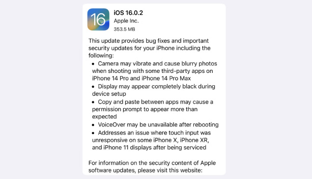 iOS 16.0.2 開放更新！修復 iOS 16 和 iPhone 14 Pro 錯誤 | iOS 16, iOS 16.0.2, iPhone 14, iPhone 14 Pro, 複製貼上權限 | iPhone News 愛瘋了