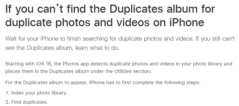 iOS 16內建照片沒有「重複項目」相簿？怎麼讓它出現 | iOS 16, iOS 16教學, iPadOS 16, iPhone照片, 重複項目 | iPhone News 愛瘋了