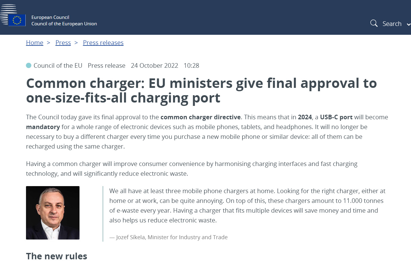 歐盟正式通過強制 iPhone 改用 USB-C 法案 | Apple News, MagSafe, USB-C iPhone, 歐盟 | iPhone News 愛瘋了