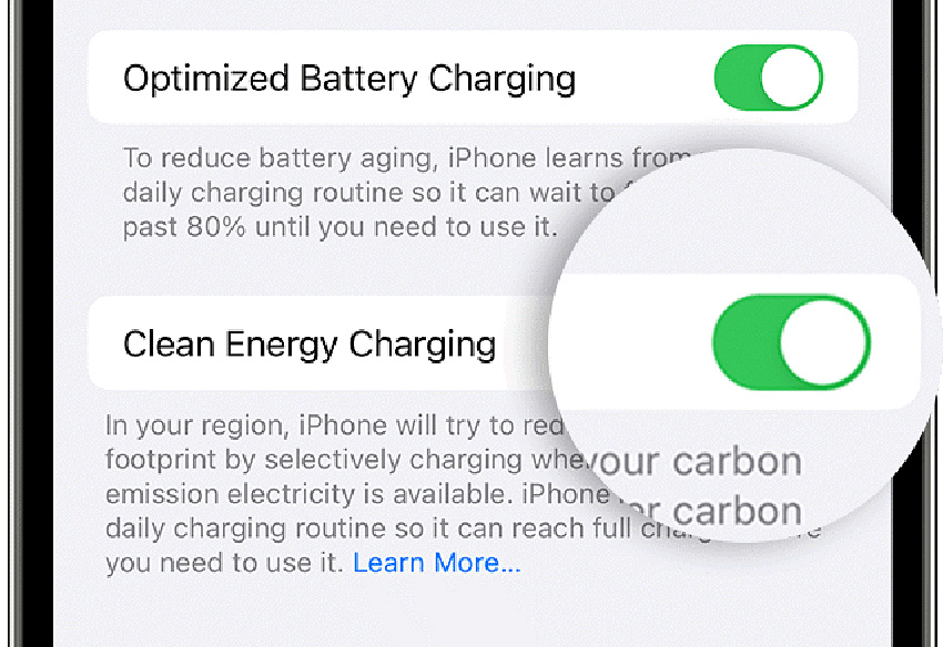 蘋果解說iPhone如何使用清潔能源充電