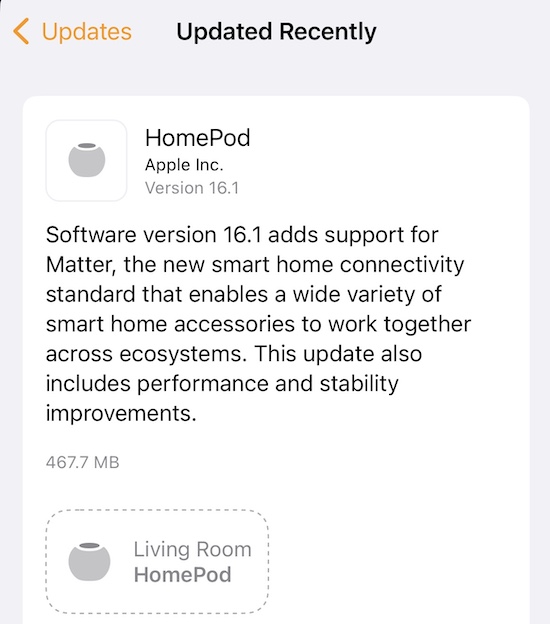 蘋果發布支援Matter智慧家庭標準HomePod 16.1更新 | HomePod, HomePod 16.1, HomePod Mini, Matter, 智慧家庭標準 | iPhone News 愛瘋了