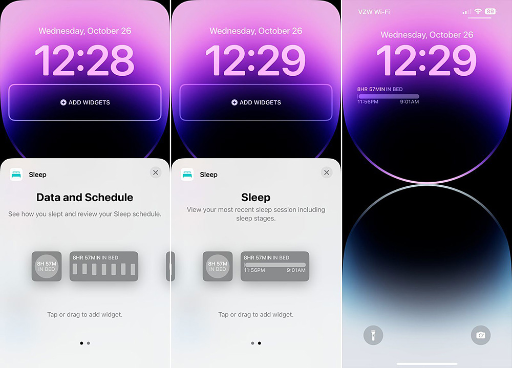 iOS 16.2加入睡眠小工具！就寢時間一目了然