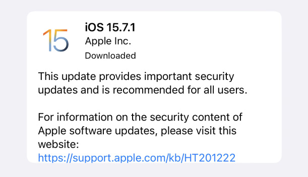 蘋果發布 iOS 15.7.1 和 iPadOS 15.7.1 重要安全性更新 | 19H117, iOS 15.7.1, iOS 16.1, iPadOS 15.7.1 | iPhone News 愛瘋了